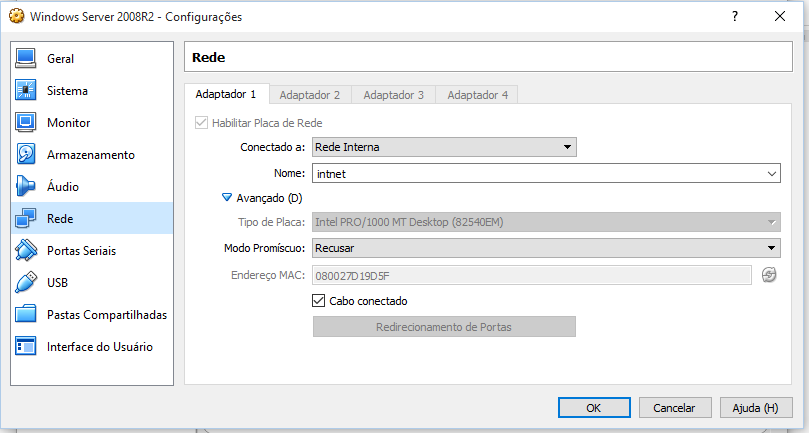 Instalando e configurando o Active Directory Windows Server 2008 R2 em ambiente virtual (VirtualBox) Objetivo: Instalar e configurar o serviço de diretório da Microsoft AD DS (Active Directory Domain