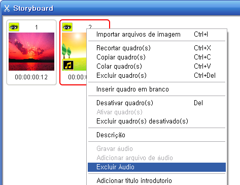 33. Claymation Studio 5.12. Excluir áudio 1.