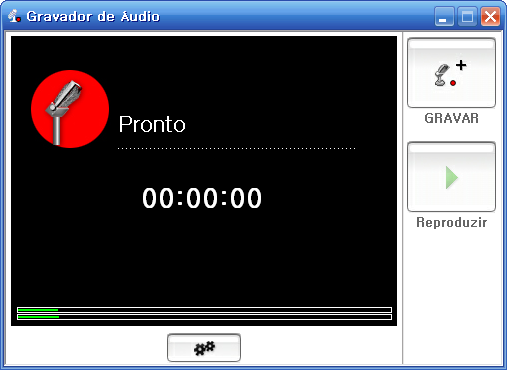 42. honestech 7. Gravador de Á udio Você pode usar o Gravador de Á udio para adicionar áudio aos seus quadros. : Gravar áudio.