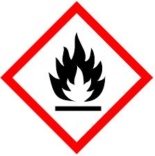 Elementos apropriados da rotulagem Pictogramas: Palavras de advertência: Frases de Perigo: Frases de precaução: PERIGO H222 Aerosol extremamente inflamável H229 Recipiente pressurizado.