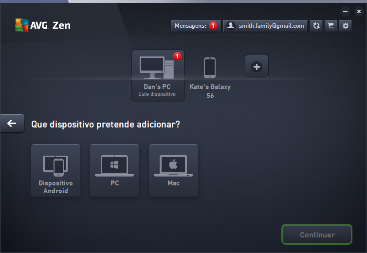 2.3.2. Como adicionar dispositivos à sua rede? 1. Para poder adicionar um novo dispositivo à sua rede Zen, é necessário convidar o dispositivo primeiro.