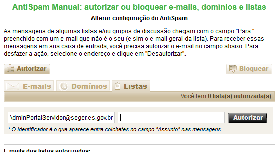 Verificar se o seu e-mail está correto O Portal do Servidor exibe o endereço de e-mail para o qual a senha foi enviada. Verifique se o e-mail exibido está correto. Erros comuns: @hotmail.com.br, @hotamil.