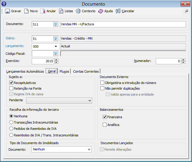 Outros Pressupostos: Validar se estão corretamente configurados os perfis de abertura de contas de entidade em: Administrador» (Selecionar a Empresa)»