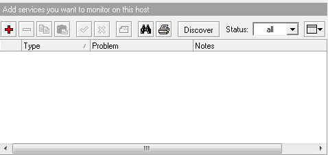 Começando o desenho da Rede Adicionando dispositivos Em seguida descubra os serviços que estão rodando nesse equipamento.