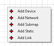 Começando o desenho da Rede Criando os Links entre dispositivos No mapa, clicar com o botão direito, selecionar Add Link e ligar os 2 dispositivos linkados, informando: Mastering Type: RouterOS: Se o