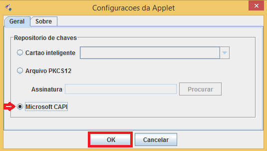 Configuração do Applet Ao finalizar a atualização do Java, acesse novamente o ambiente de Geração de NFS-e da Prefeitura. Abriu esta mensagem de atenção?