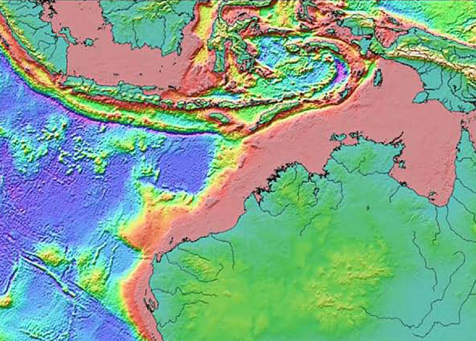 2. Geologia de Timor Leste -Ilha de Timor, localizado no sul da Banda Arc em Sudeste da Indonésia, - Resultado de colisão entre a margem noroeste Austráliana e os arcos de ilhas do sudeste asiático.