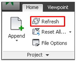 apenas necessário selecionar a opção Refresh, no separador Home, para que o modelo seja atualizado no Navisworks já com as correções efetuadas (figura 5.34). Figura 5.