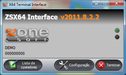 5 4. Configurações X64 Para poder aceder às configurações tem que clicar duas vezes no ícone da barra de tarefas (Img. 4) onde lhe aparece o seguinte ecrã (Img. 5): Img.