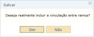 8. Vinculações de Ramos O menu Vinculações de Ramos permite a inclusão e pesquisa/alteração de vinculação entre ramos da justiça.