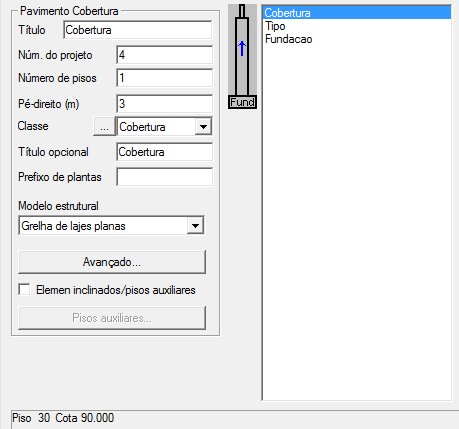 B) Pavimento Tipo Para facilitar o lançamento da estrutura, os pavimentos-tipo foram lançados com pé direito de 3 m. (Figura 7.2). Figura 7.