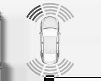 208 Condução e funcionamento O sistema é composto por quatro sensores de estacionamento ultra- -sónicos nos pára-choques traseiro e dianteiro.