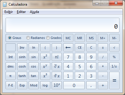 3.1.5 Calculadora Ao clicar em CALCULADORA o Software irá permitir ao usuário abrir uma Calculadora padrão do Windows. Comando abrir a CALCULADORA 3.1.6 Abrir Manual, Word, Excel e Botão Sair