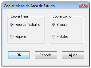 Impressão e Cópia Manual do SWMM Brasil c) Dados (texto, células selecionadas em uma tabela, ou dados utilizados para construir um