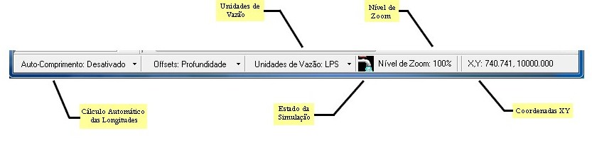 Janela Principal do SWMM Manual do SWMM Brasil 84 Adiciona um nó de conexão ao mapa. Adiciona um nó exutório ao mapa. Adiciona um divisor de fluxo ao mapa.