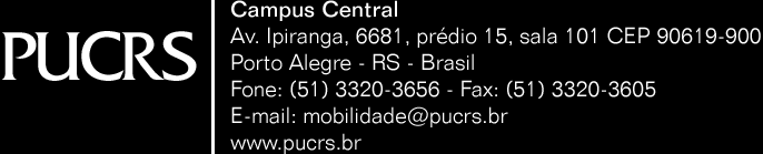 PROGRAMA DE MOBILIDADE ACADÊMICA ACORDO PUCRS/NYFA SELEÇÃO DE CANDIDATOS - 2015/2 A Coordenadoria de Mobilidade Acadêmica, da Pró-Reitoria Acadêmica - PROACAD, com o objetivo de selecionar acadêmicos