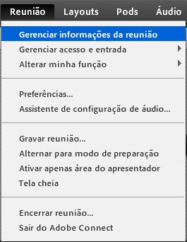 5.3 Disponibilizando a Webconferência após gravação Finalizada a webconferência e após parar gravação, a mesma estará por padrão com