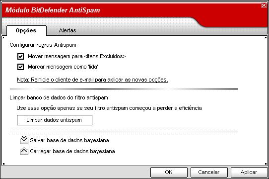 Módulo do Anti-spam 09 Através de Importar endereços de e-mail de do menu selecione Livro de Endereços do Windows/Pastas do Outlook Express para importar endereços de e-mail do Microsoft
