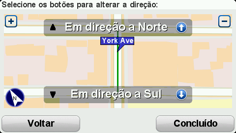 (Des)bloquear rua Toque neste botão para bloquear ou desbloquear uma rua. Você pode bloquear ou desbloquear a rua em uma ou nas duas direções.