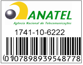 Suporte Técnico: 0800 770 0628 Atendimento - Segunda à sexta (9:00hs às 17:00hs) NP-325 Este produto está homologado pela Anatel, de acordo com os procedimentos regulamentados pela Resolução no.