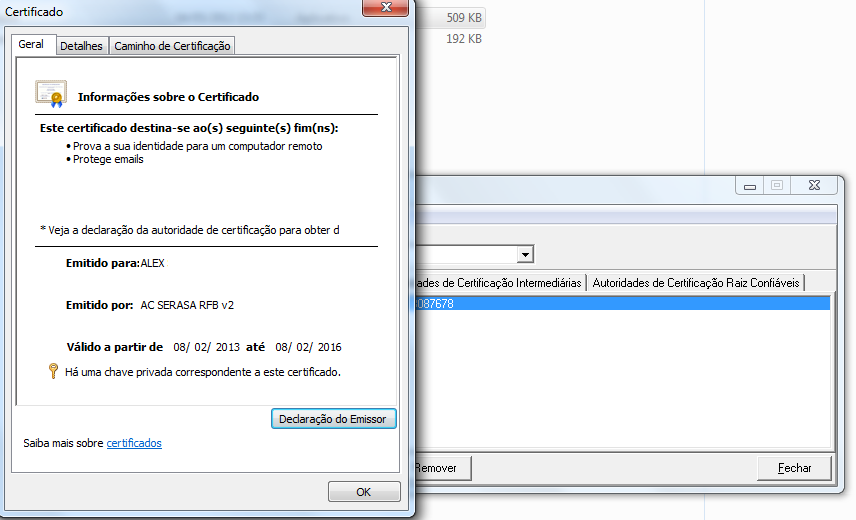 - 9.2. Para teste de leitura do software gerenciador do Token e análise da qualidade do certificado (Caso o modelo de token usado pelo usuário seja o distribuído pelo Ministério da Saúde.