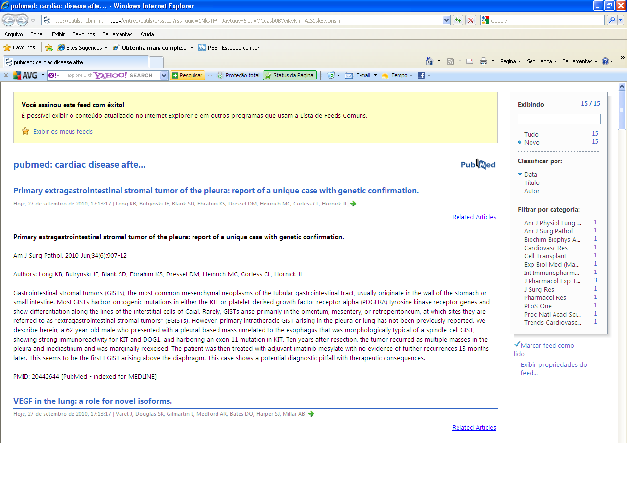 17 PubMed Verifique que o PubMed possibilita