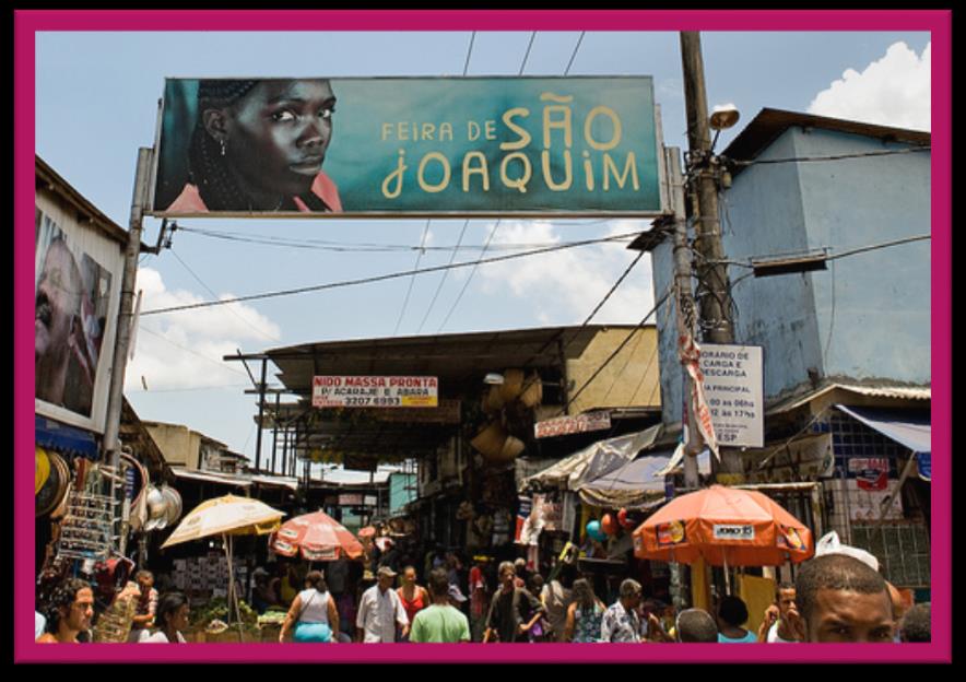 FEIRAS LIVRES A Feira de São Joaquim é a maior feira da cidade e também do Nordeste, ocupando um espaço de 60 mil metros quadrados da Cidade Baixa, no bairro do Comércio.