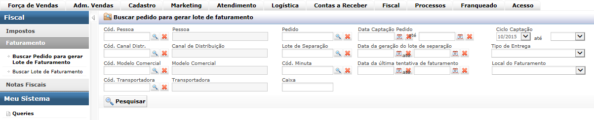 A coluna Total Venda (R$) corresponde ao valor Total a Pagar, que é o valor que o Revendedor pagou pelo produto. Esta consulta pode ser exportada para Excel. 3.