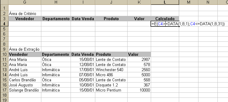 Execute: Dados, Filtrar, Filtro avançado. Selecione a opção Copiar para outro local, e clique OK.