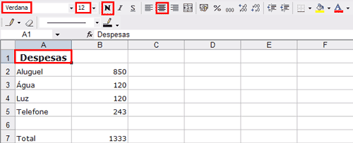 As primeiras ferramentas da BARRA FORMATAÇÃO são as mesmas encontradas em outros programas que trabalham com