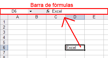 Barra de Fórmulas A BARRA DE FÓRMULAS exibe o conteúdo de cada célula