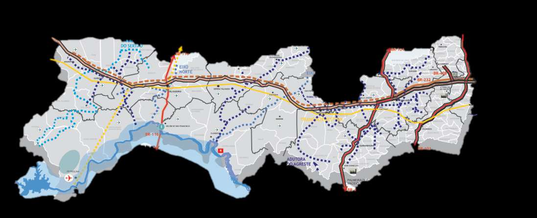 VANTAGENS COMPETITIVAS INFRAESTRUTURA FERROVIA TRANSNORDESTINA LIGAÇÃO COM OS POLOS PRODUTIVOS MAIS IMPORTANTES DO NORDESTE, CRUZANDO PERNAMBUCO DO OESTE AO LESTE