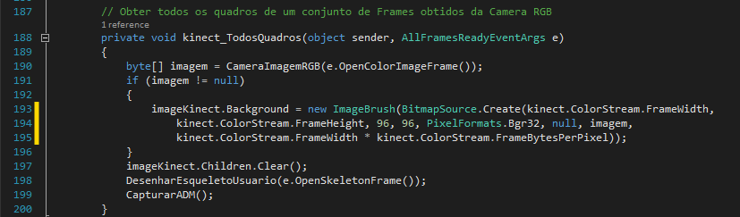 45 A terceira etapa consiste no processamento dos dados da imagem, sendo constantemente extraído e processados os dados enquanto possuir dados de imagem disponível.