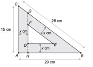 b) Calcule a área do triângulo XPY em função de x. c) Para quais valores de x a área do triângulo XPY é igual a 5/2? d) Esboce o gráfico da função área do triângulo XPY.