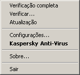 C O N F I G U R A Ç Ã O D A S C O N F I G U R A Ç Õ E S D O A P L I C A T I V O Do menu de contexto. Para fazê-lo, selecione o item Configurações no menu de contexto do aplicativo. Figura 10.