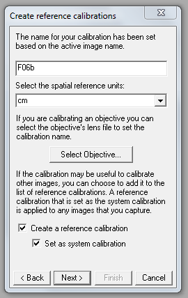 121 Figura 3 Create Reference Wizard Nome da calibração de referência ( ); unidade da calibração ( ). 1.2.7 Selecionar a opção Draw Reference Line.
