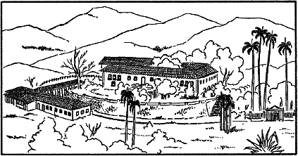 4. (Enem 2012) O desenho retrata a fazenda de São Joaquim da Grama com a casa-grande, a senzala e outros edifícios representativos de uma estrutura arquitetônica característica do período
