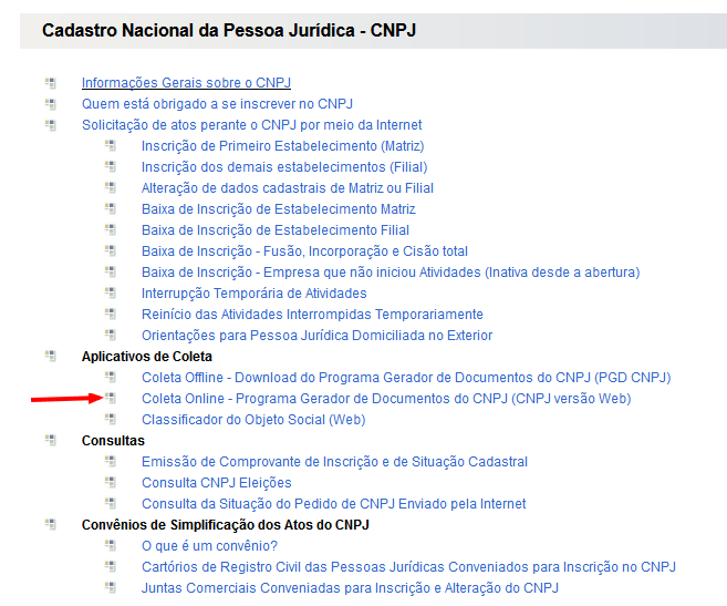 PARA CRIAR CNPJ DA DIREÇÃO MUNICIPAL: 1. É preciso preencher o formulário de inscrição, pela internet 2. Aguardar que a Receita analise a inscrição (é preciso ir consultando pelo site) 3.