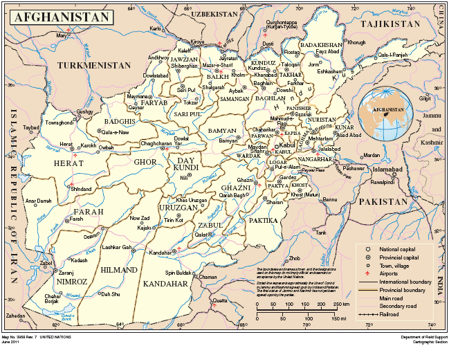 Anexo A Mapa Territorial do Afeganistão Figura nº 3: Mapa Territorial do Afeganistão Fonte: