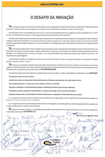 Sustentabilidade no Grupo Camargo Corrêa Sustentabilidade Corporativa 2013 Agenda Água