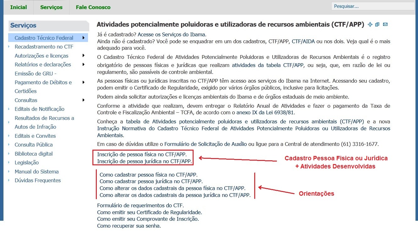 irá carregar o formulário de cadastro de Pessoa Jurídica.