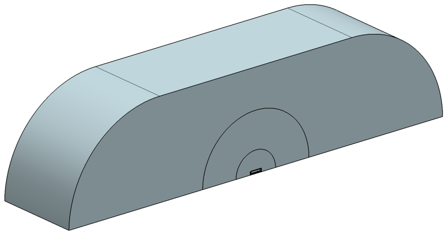 62 5.2.2 Domínio Para simular o escoamento em torno do ônibus, foi criado em 3D no NX TM Modeling um túnel de vento virtual, considerando-se como fundamental que este domínio seja grande o suficiente