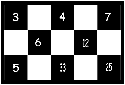 Aquele que tirar a operação de resultado maior inicia o jogo. - jogar em dupla Opção 01. Regras: Os participantes distribuem igualmente as peças deixando uma ou duas na reserva.