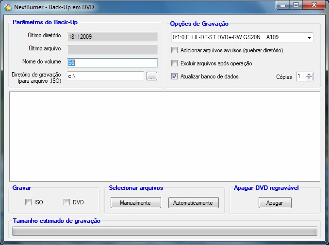 NextCall USB Gravador Telefônico Digital Página 7 Tellas:: Back-Up em DVD.