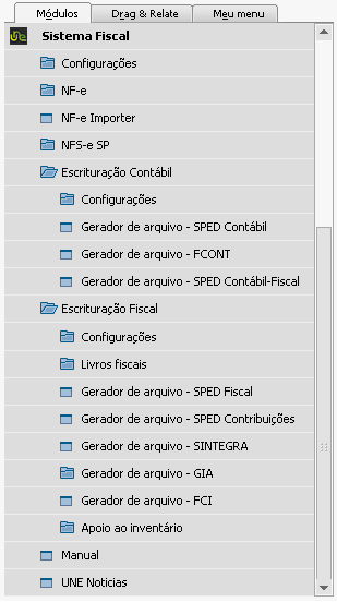 3. Configurações gerais Atenção: Para garantir a velocidade da emissão dos arquivos digitais, exemplos, SPED s, SINTEGRA e livros, uma conexão com banco de dados adicional deve ser configurada