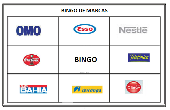 18. Bingo de Rótulos Com rótulos e embalagens é possível também criar cartelas