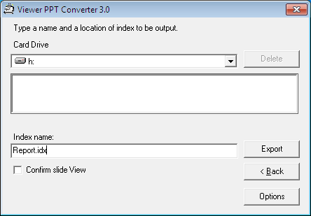 Converter ficheiros PowerPoint e guardá-los numa memória USB 1. Introduza a memória USB na porta USB do computador. 4. Using the Viewer 2.