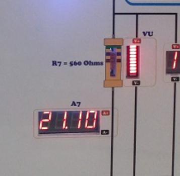 Figura 10: Barras de LED s O diagrama elétrico do experimento Painel DC é