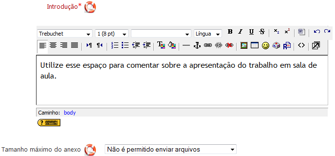 Faça uma breve Introdução ao Fórum explicando o objetivo ou as instruções de utilização do mesmo. Esse passo é obrigatório.