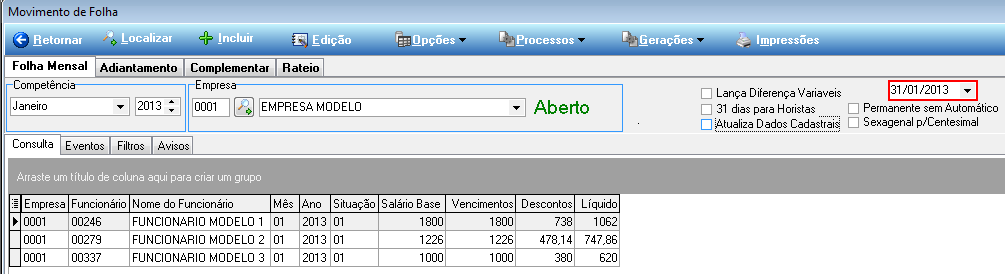 Figura 13 Data.